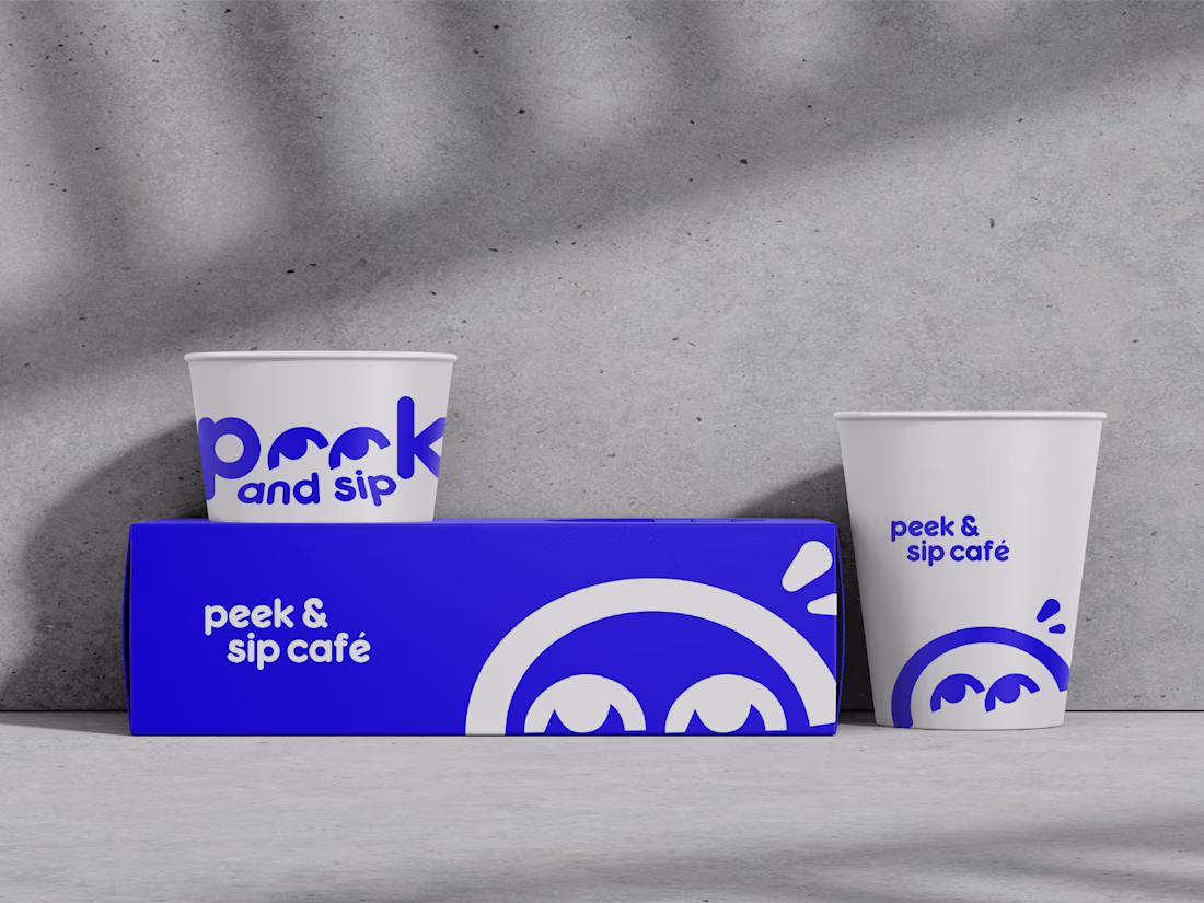 Cover image for Peek and Sip Café | Visual Identity