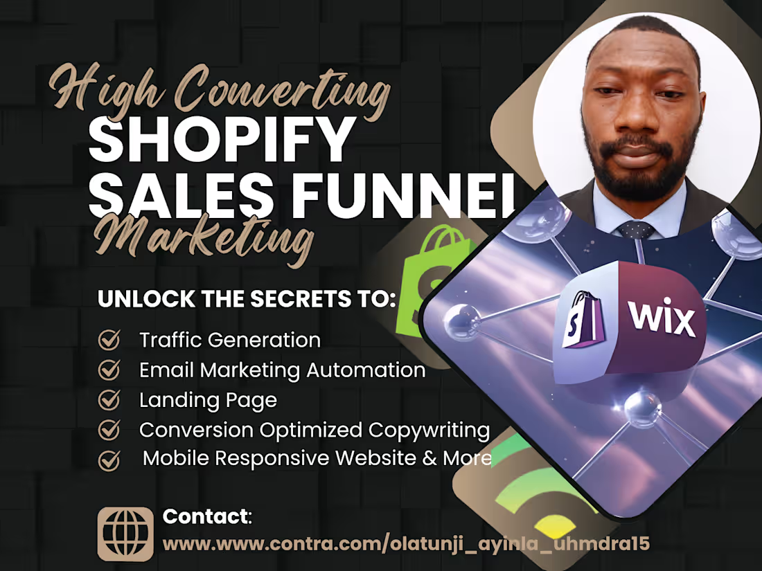 Cover image for HIGH CONVERTING SHOPIFY SALES FUNNEL FOR YOUR BUSINESS