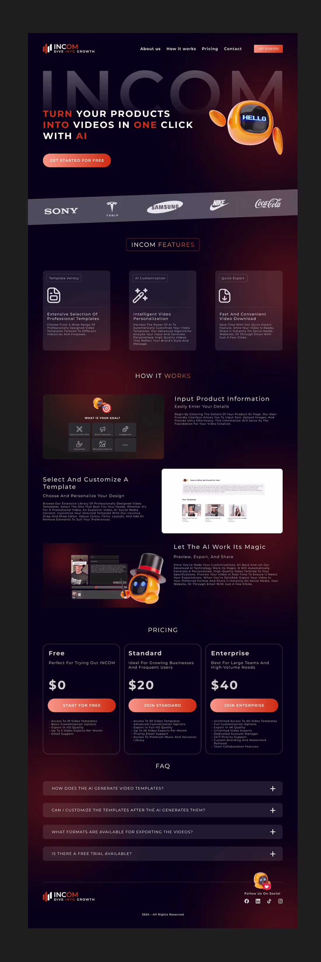 Cover image for AI Video Generation Landing Page