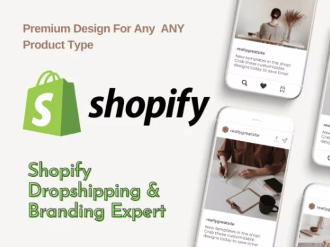 Cover image for I will design a shopify ecommerce website store with SEO content