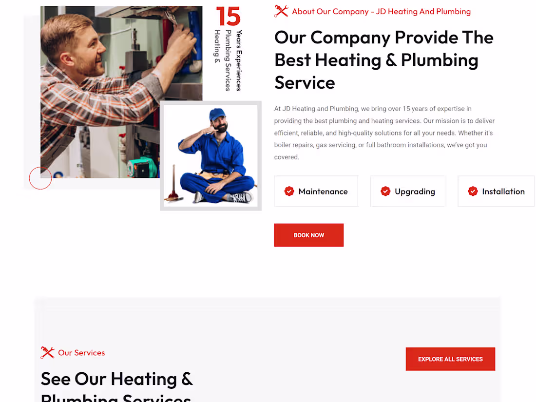 Cover image for Plumbing Service - JD Heating And Plumbing