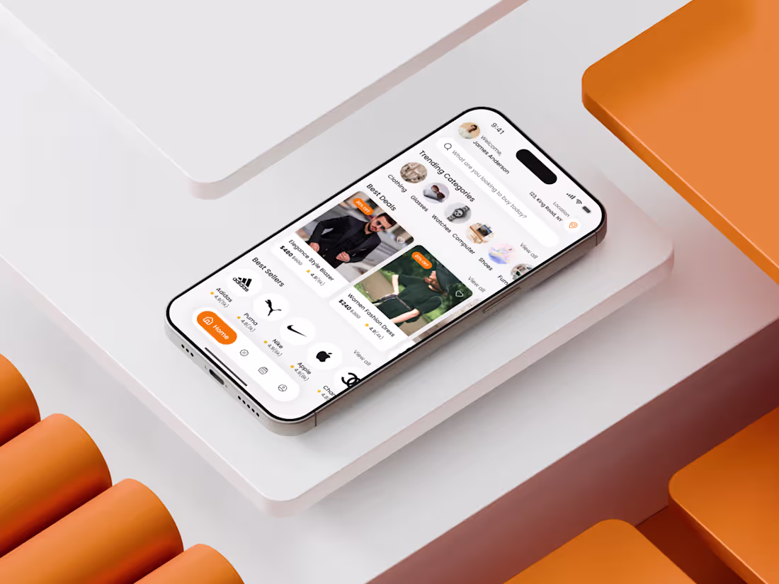 Cover image for Just wrapped up an eCommerce Marketplace Mobile App Home Scr...