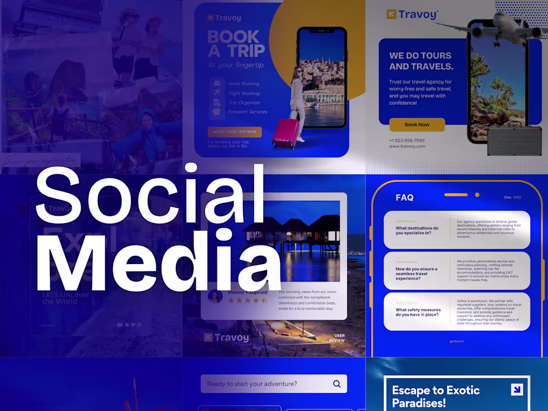 Cover image for Social media Design - Travel Agency