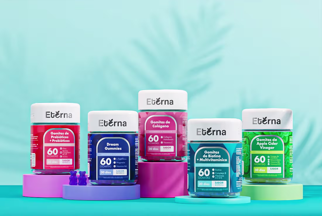Cover image for Gummies Eterna Nutrition · Packaging design