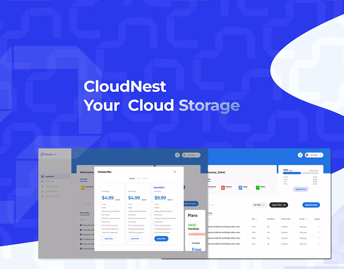 Cover image for CloudNest: A Cloud-based File-sharing & Storage system