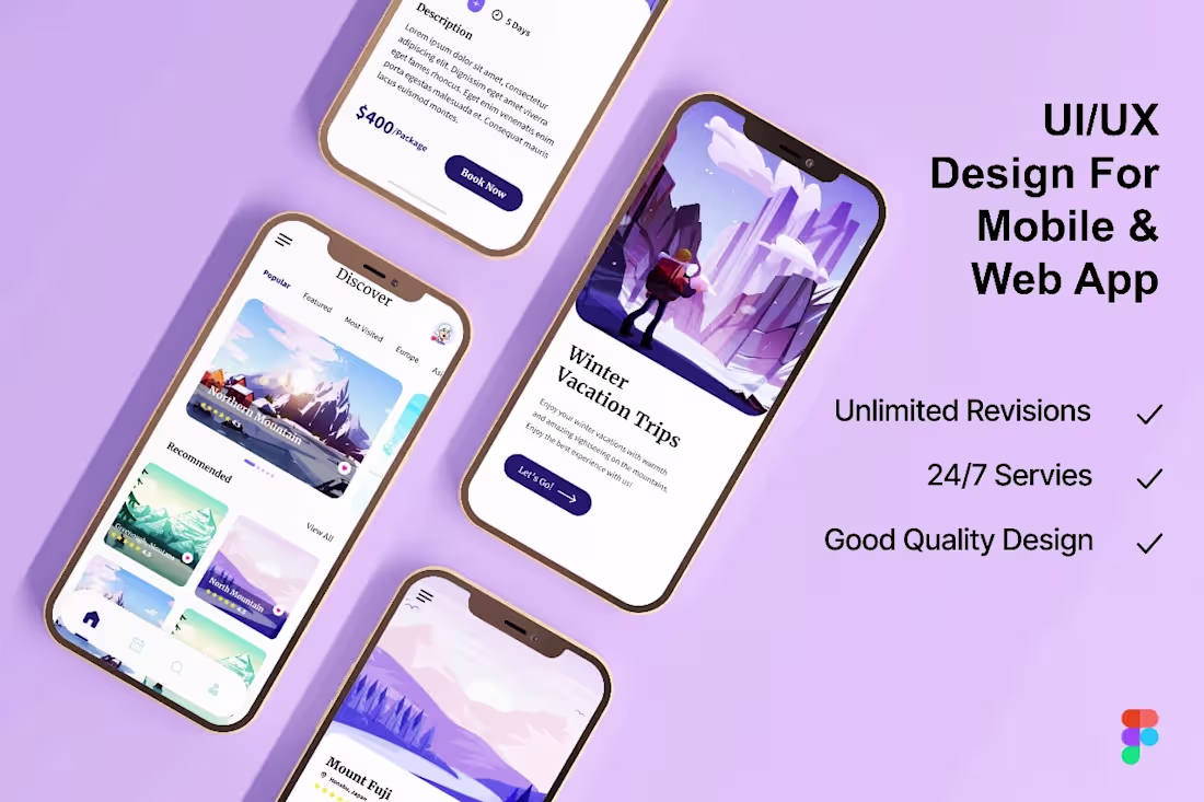 Cover image for Custom UI/UX Mobile App Design 