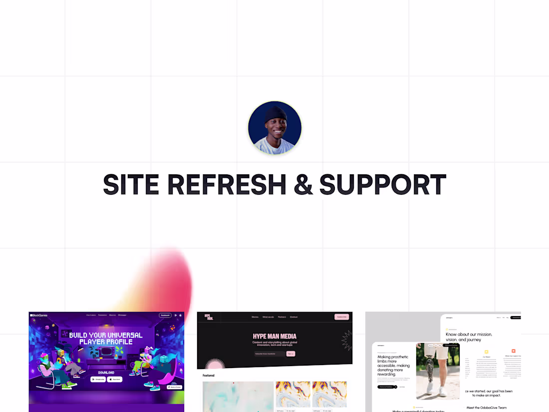 Cover image for Site Refresh & Support