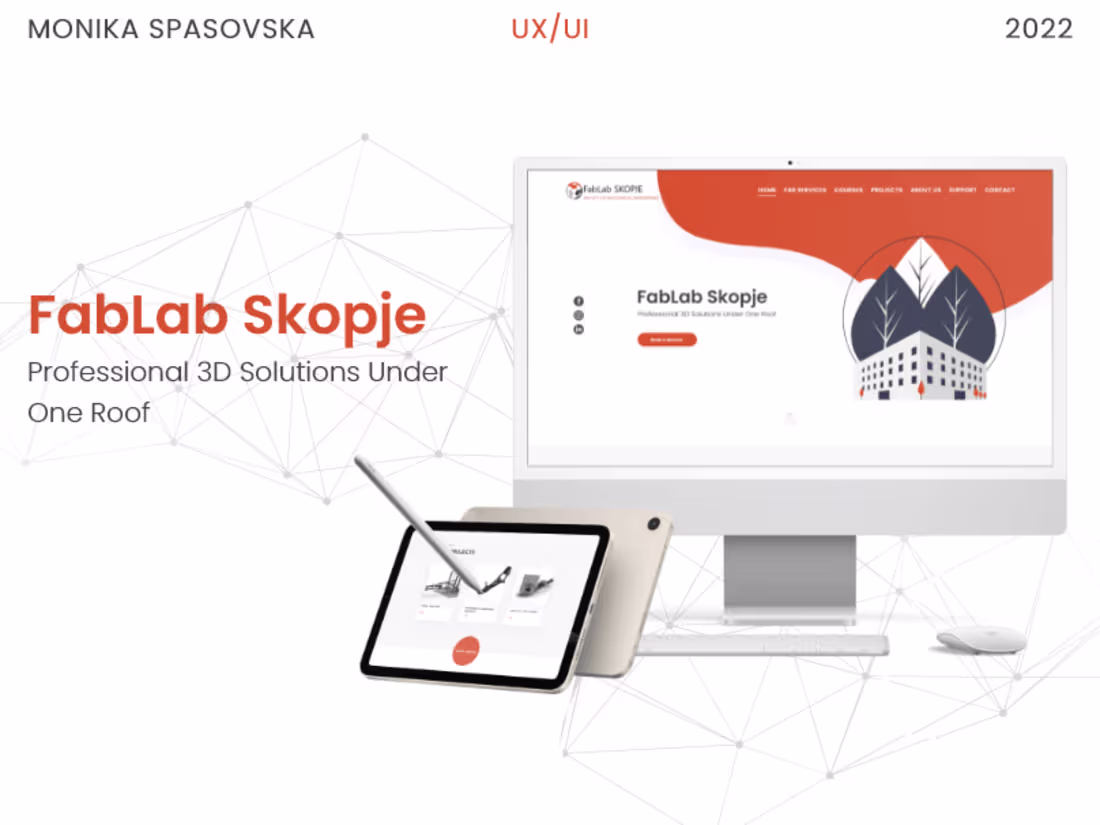 Cover image for FabLab Skopje UX/UI Design:Case Study