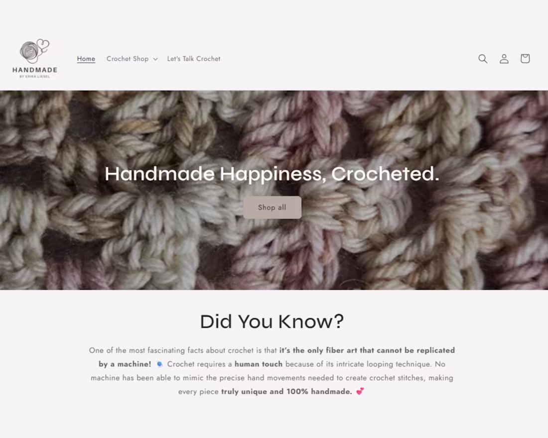 Cover image for Handmade By Erika Liesel