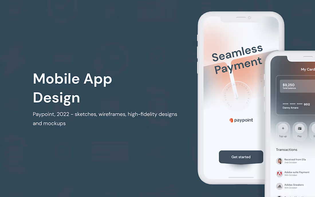 Cover image for Paypoint Mobile App on Behance