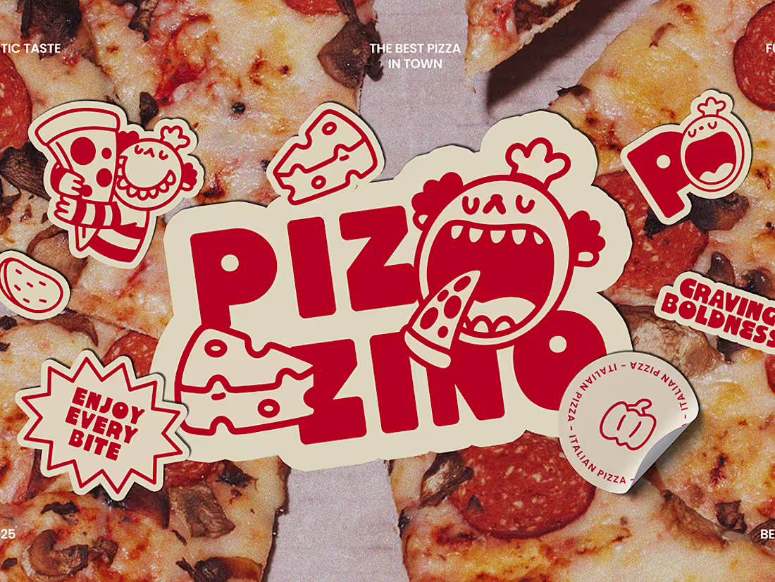 Cover image for Pizzino mixes the bold energy of youth culture with the time...