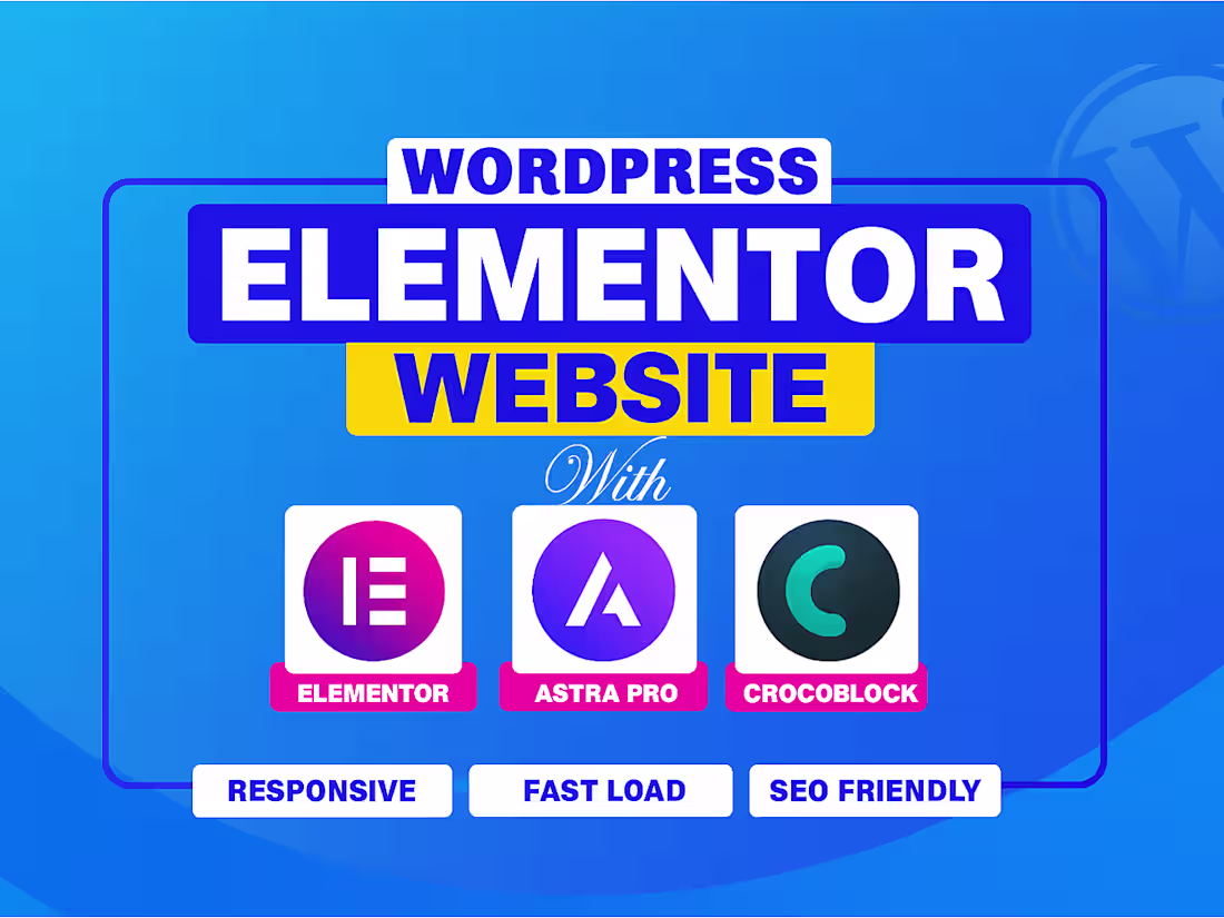 Cover image for WordPress Website Designer | Elementor | Landing Page Designer