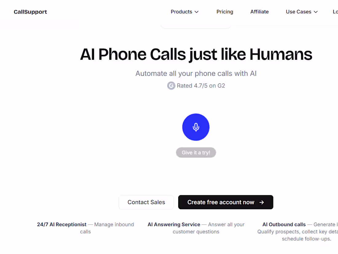 Cover image for Callsupport.ai