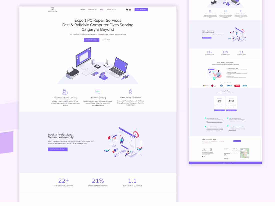 Cover image for Service Company Website Design