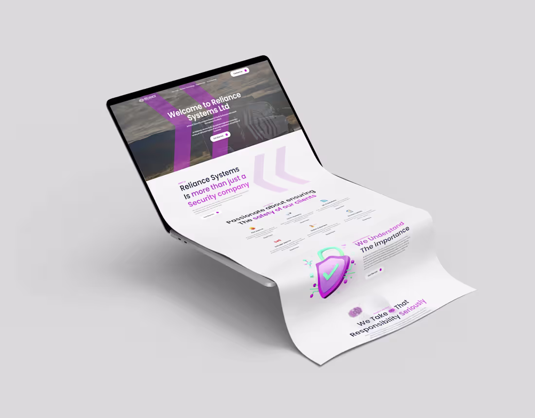 Cover image for Reliance Systems - Website design