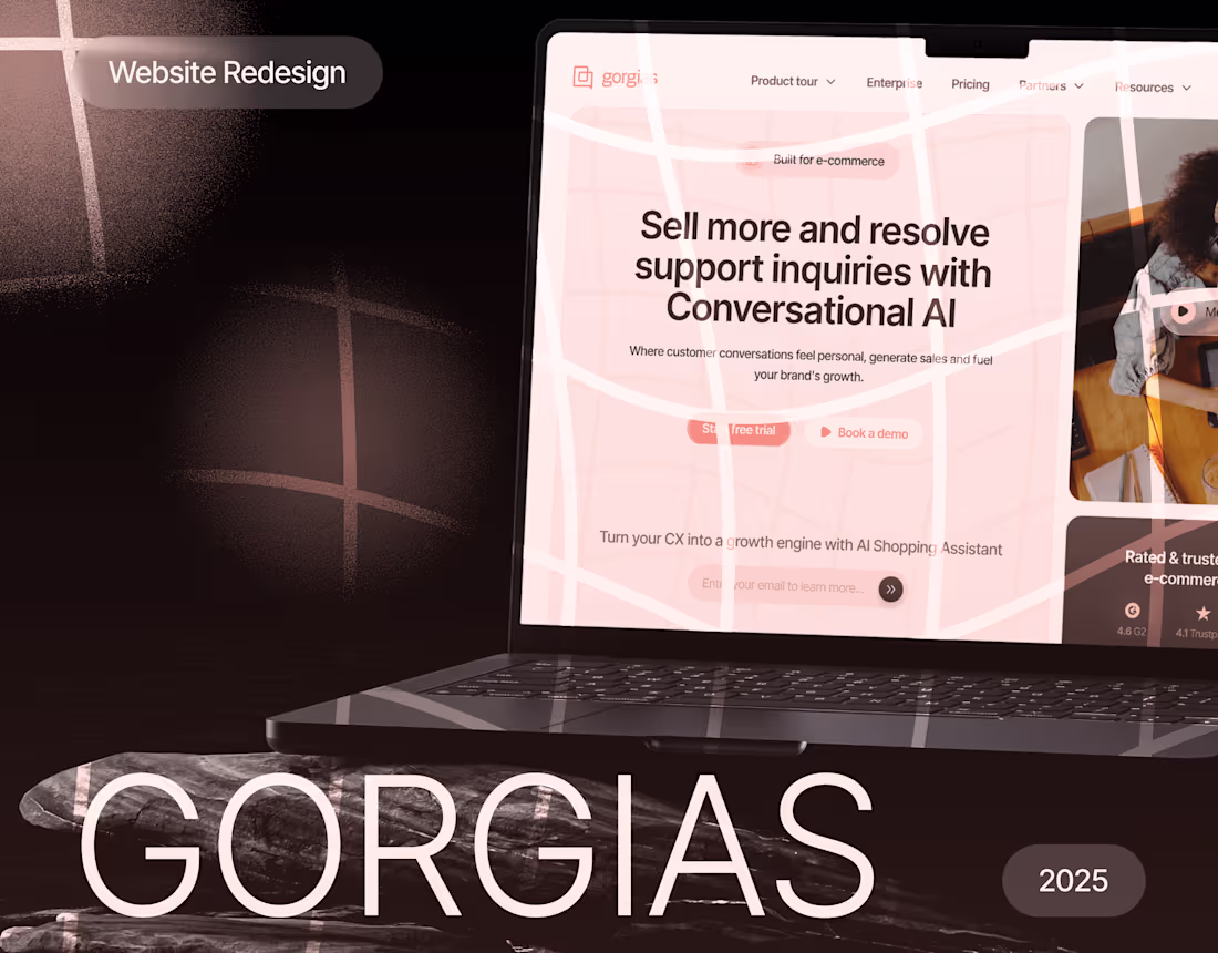 Cover image for Gorgias Redesign — Conversational AI for E-commerce