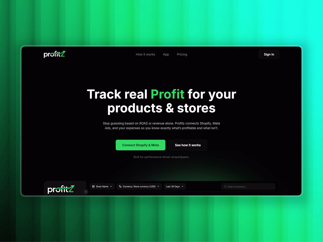 Cover image for Profitz | Figma to Webflow Development