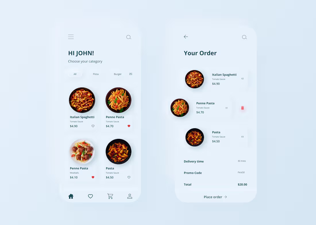 Cover image for Food Mobile App Design