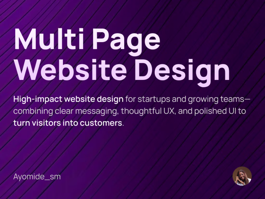 Cover image for Multi Page Website Design