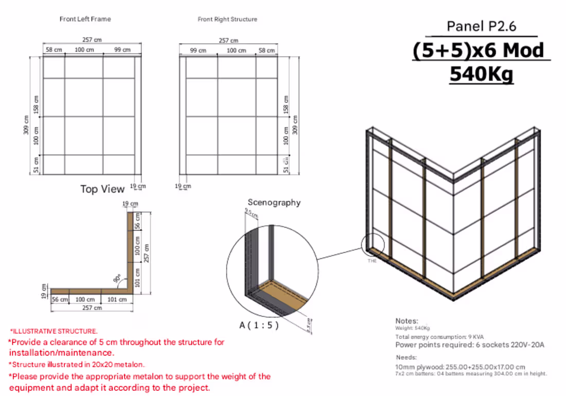 Cover image for 🧱 Corner / 90° LED Structures – Precise & Strong