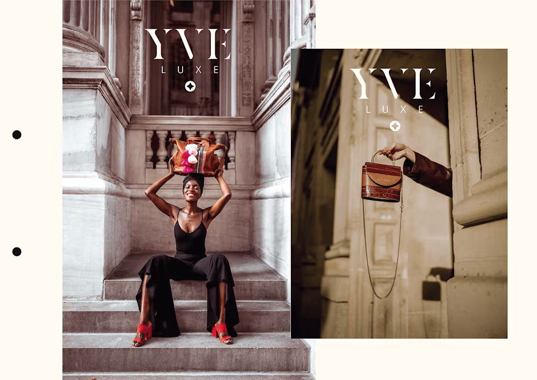 Cover image for YVE LUXE - Luxury Goods Reseller | Branding Design