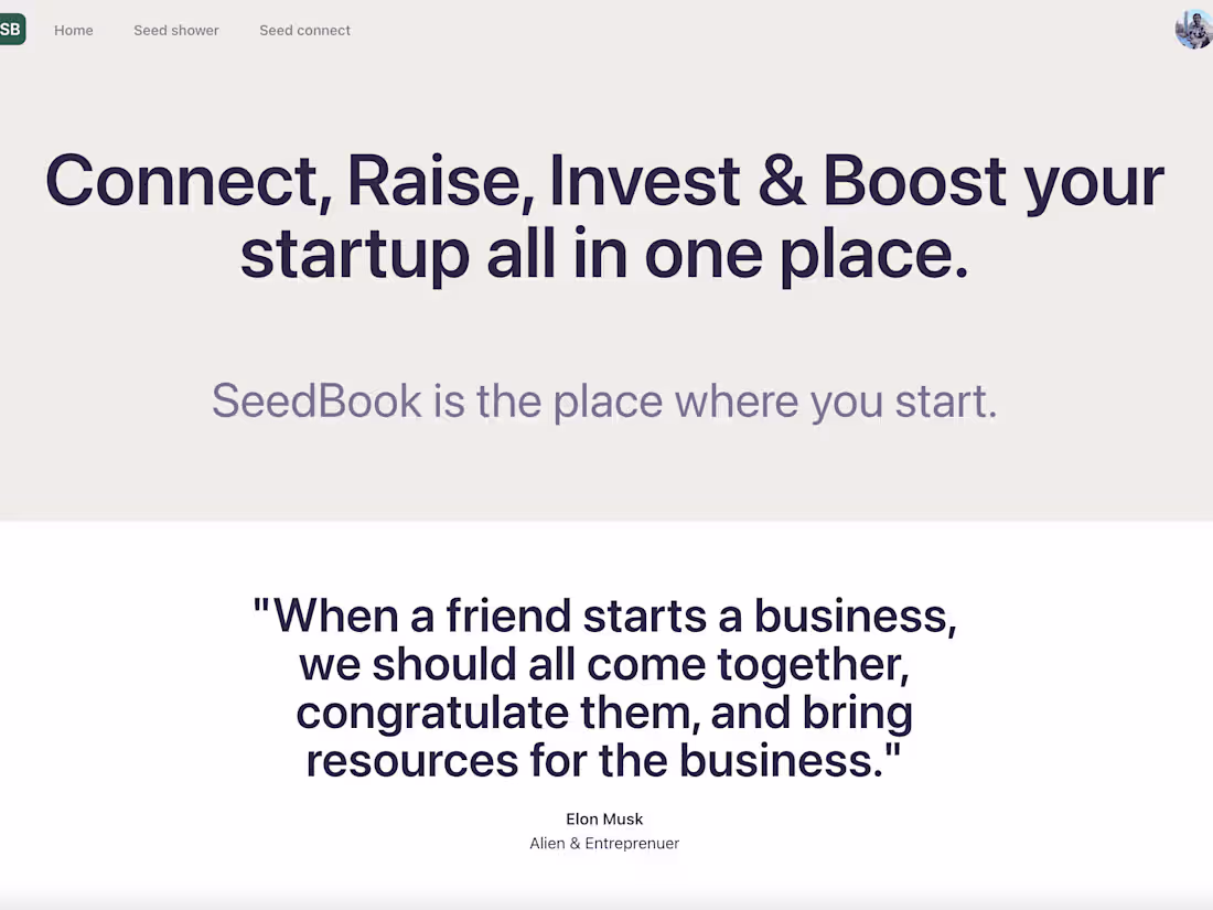 Cover image for Seedbook - Investors, founders relation building platform