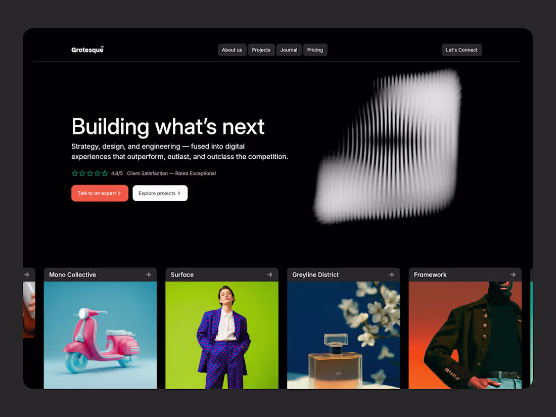 Cover image for Grotesque: Top Portfolio & Agency Template for Designers