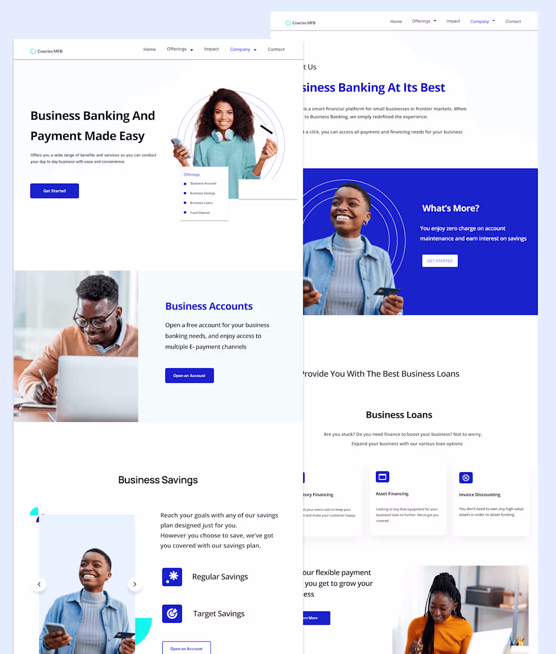 Cover image for Website Design for a Fintech Company