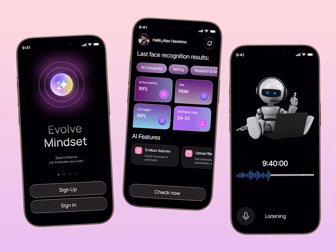 Cover image for AI Chatbot Mobile App UI Design