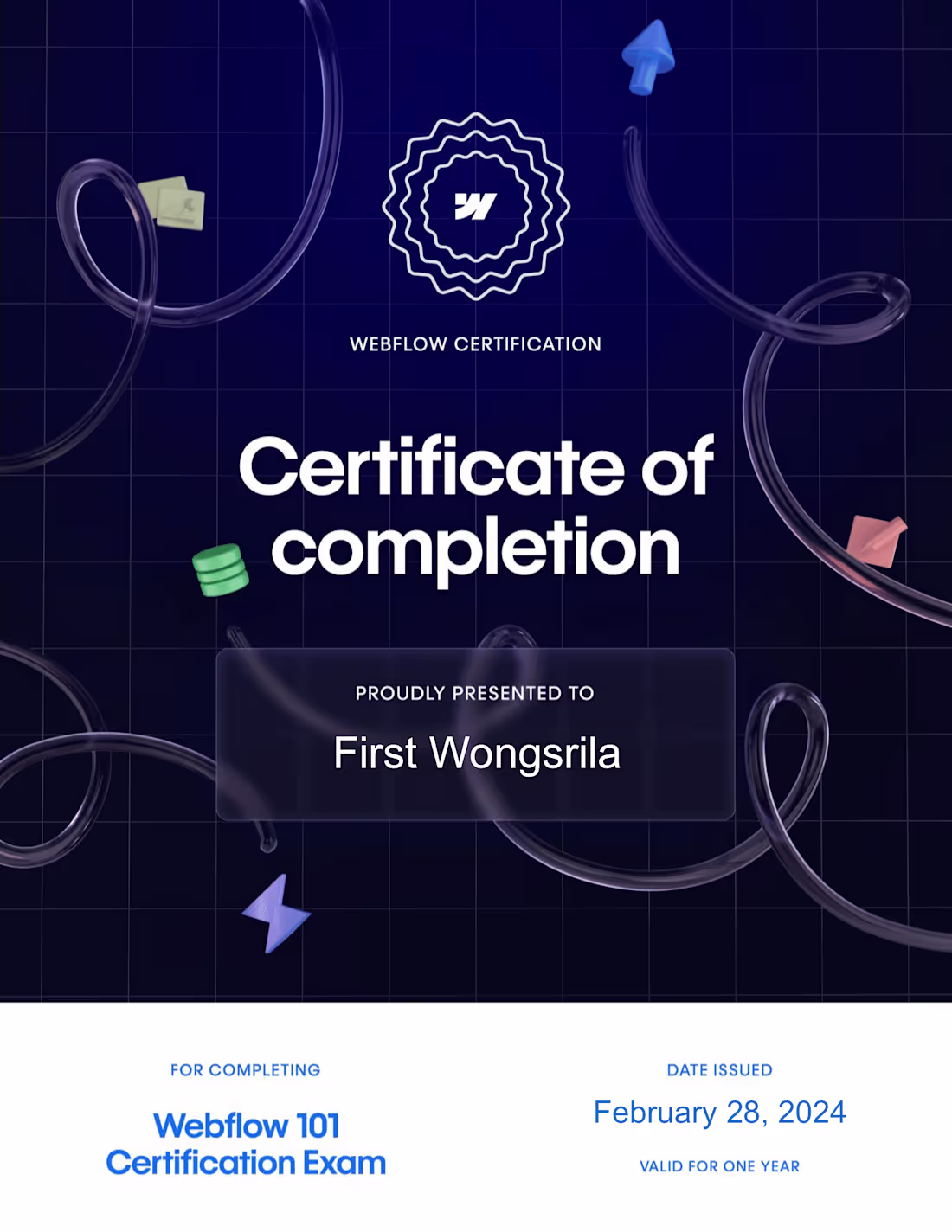 Cover image for Webflow Certification 