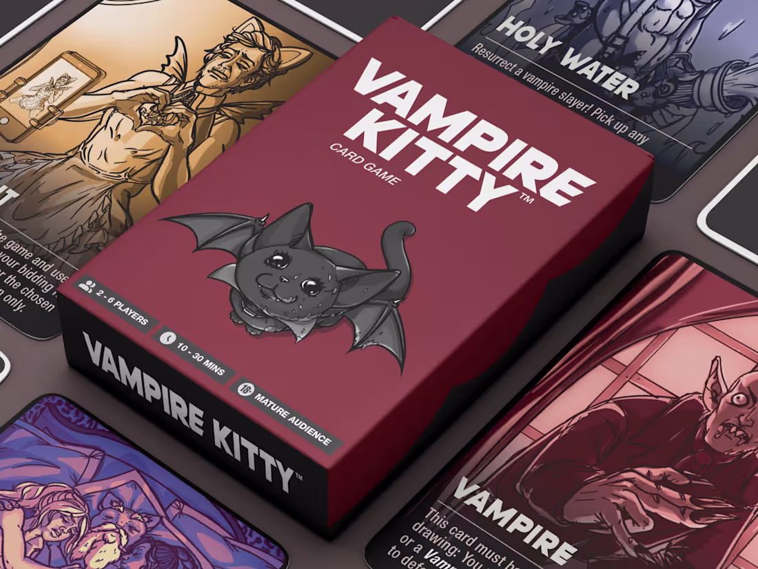 Cover image for Card Illustrations for Vampire Kitty Game