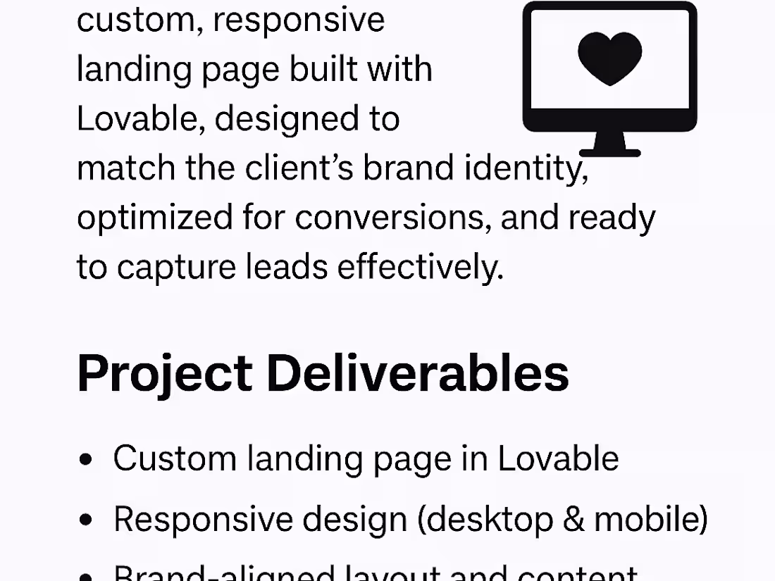 Cover image for Creation of Landing Pages