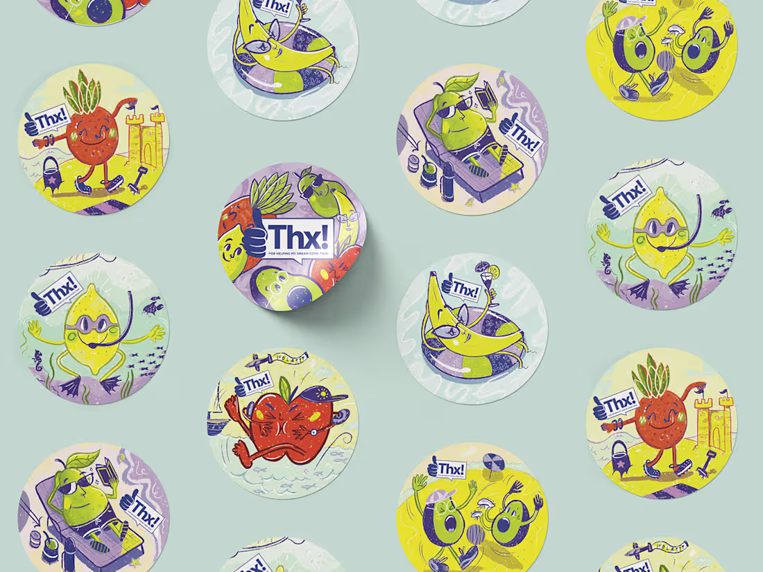 Cover image for Thx! Dreams - Character design illustrations