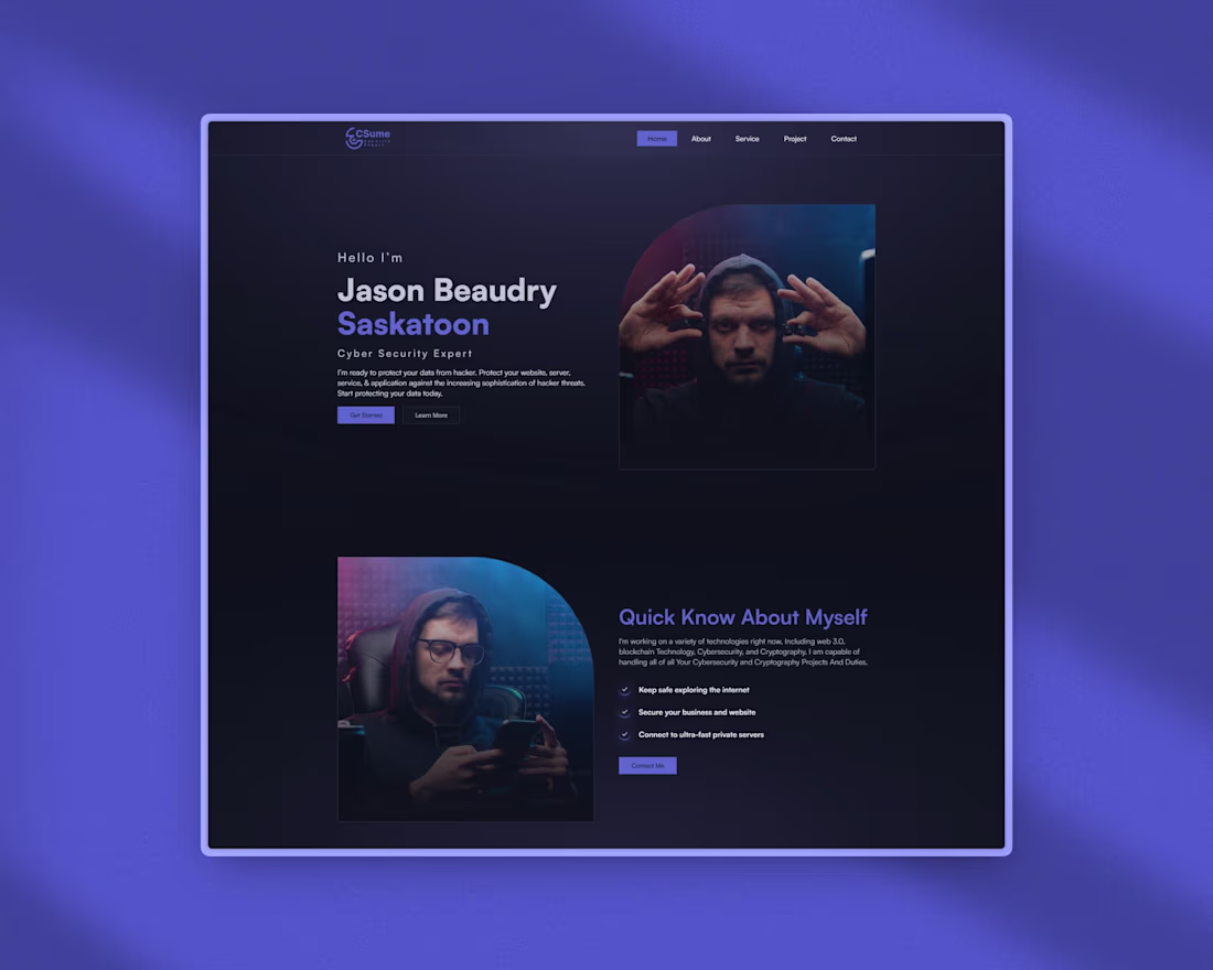 Cover image for Csume v3 – Framer Cyber Security Template