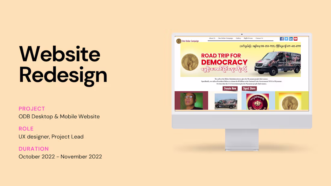 Cover image for Non-profit Organization Website Redesign