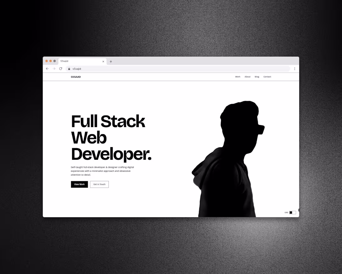 Cover image for S5SAJID's Modern Portfolio and Blog