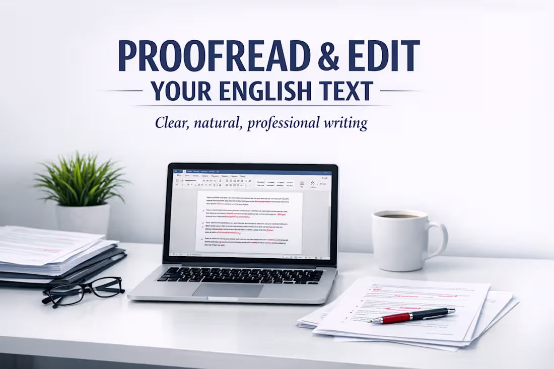 Cover image for I provided professional proofreading and