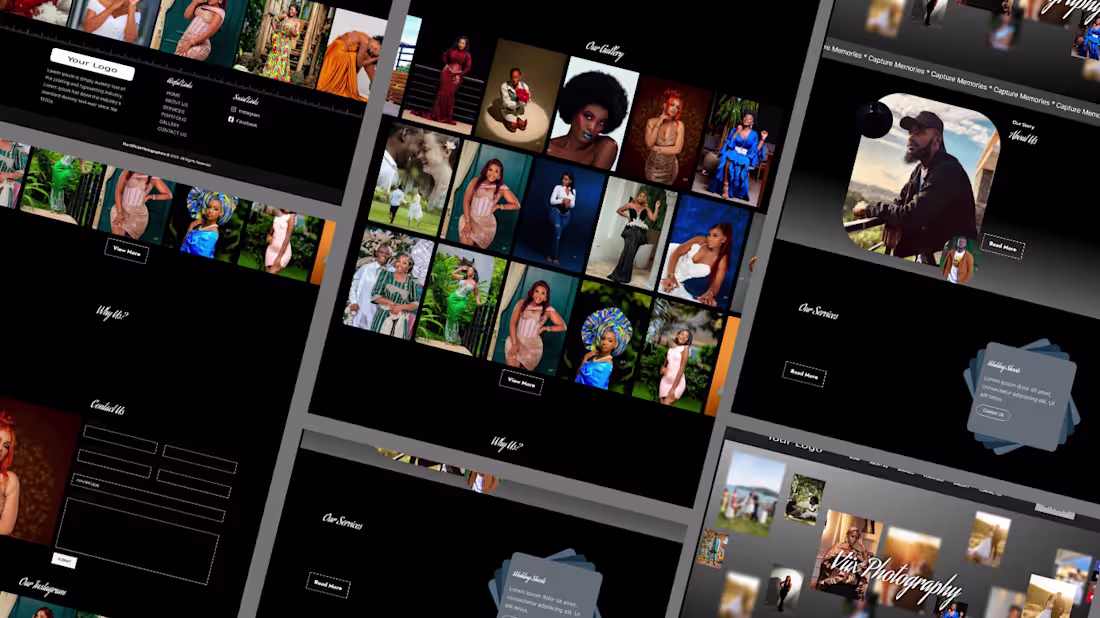 Cover image for Modern Photograph Website GSAP animation | WordPress