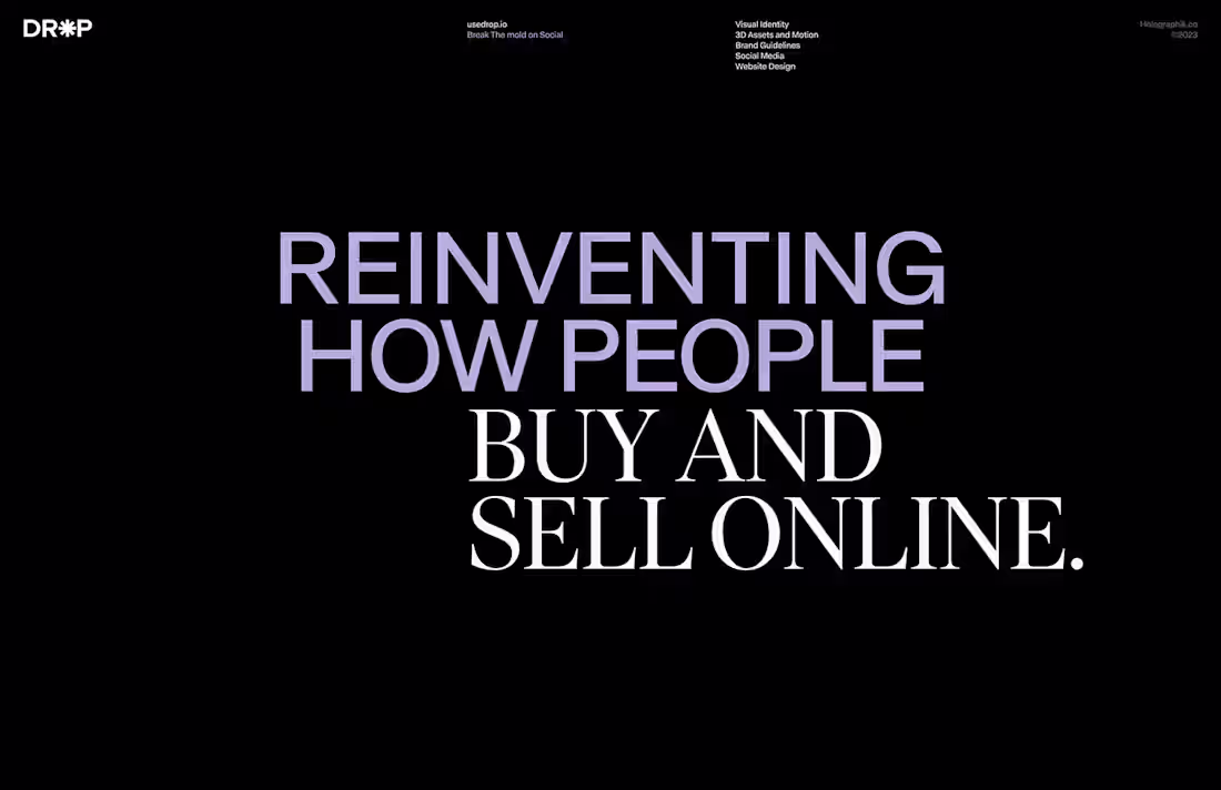 Cover image for DROP — Brand Identity & Website