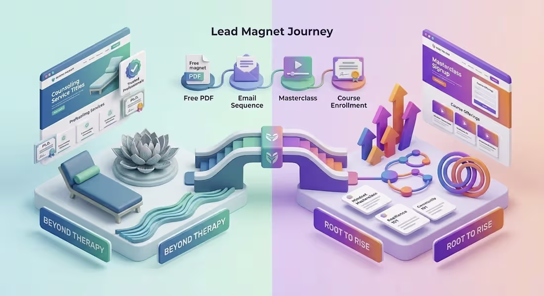 Cover image for Kajabi Website Redesign & Marketing System for Beyond Therapy