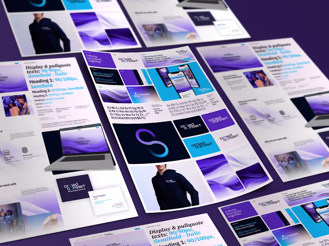 Cover image for Brand design, rollout and website creation for Crowd Convert.