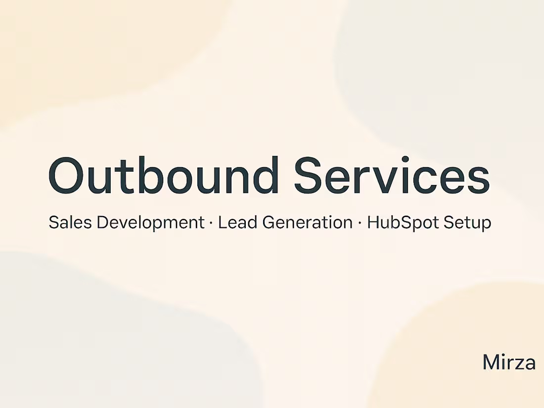 Cover image for Outbound Email Sequence & ICP Research for B2B Campaigns