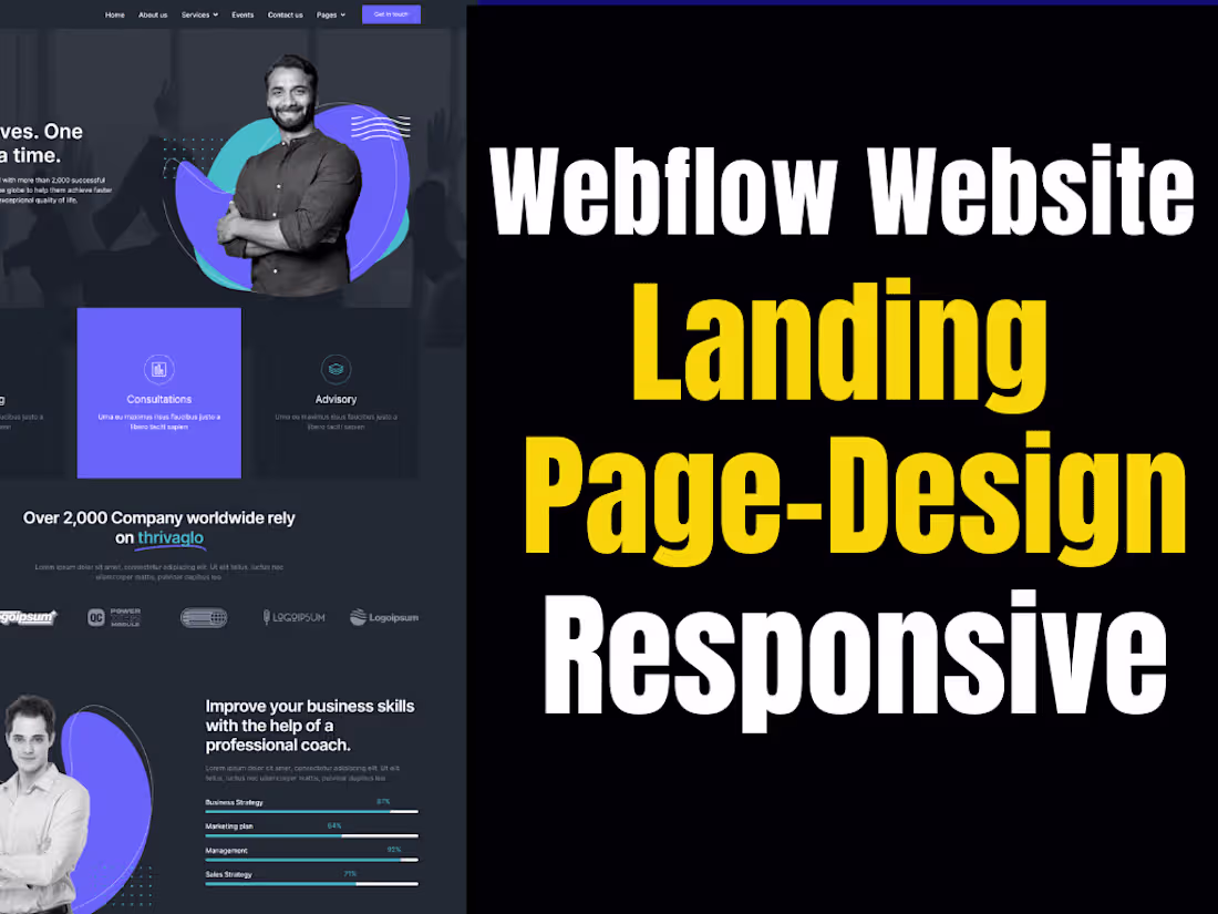 Cover image for Develop Webflow Website & Webflow Landing Page Website