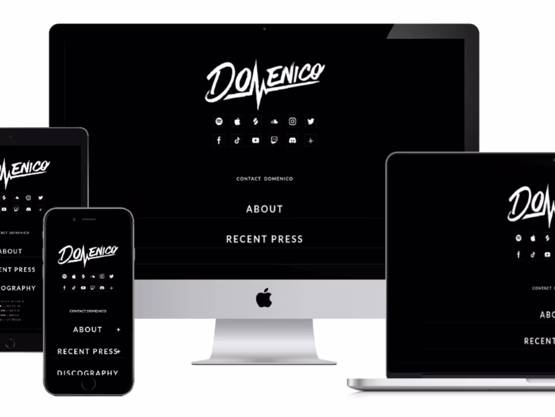 Cover image for Website for a NYC Musician