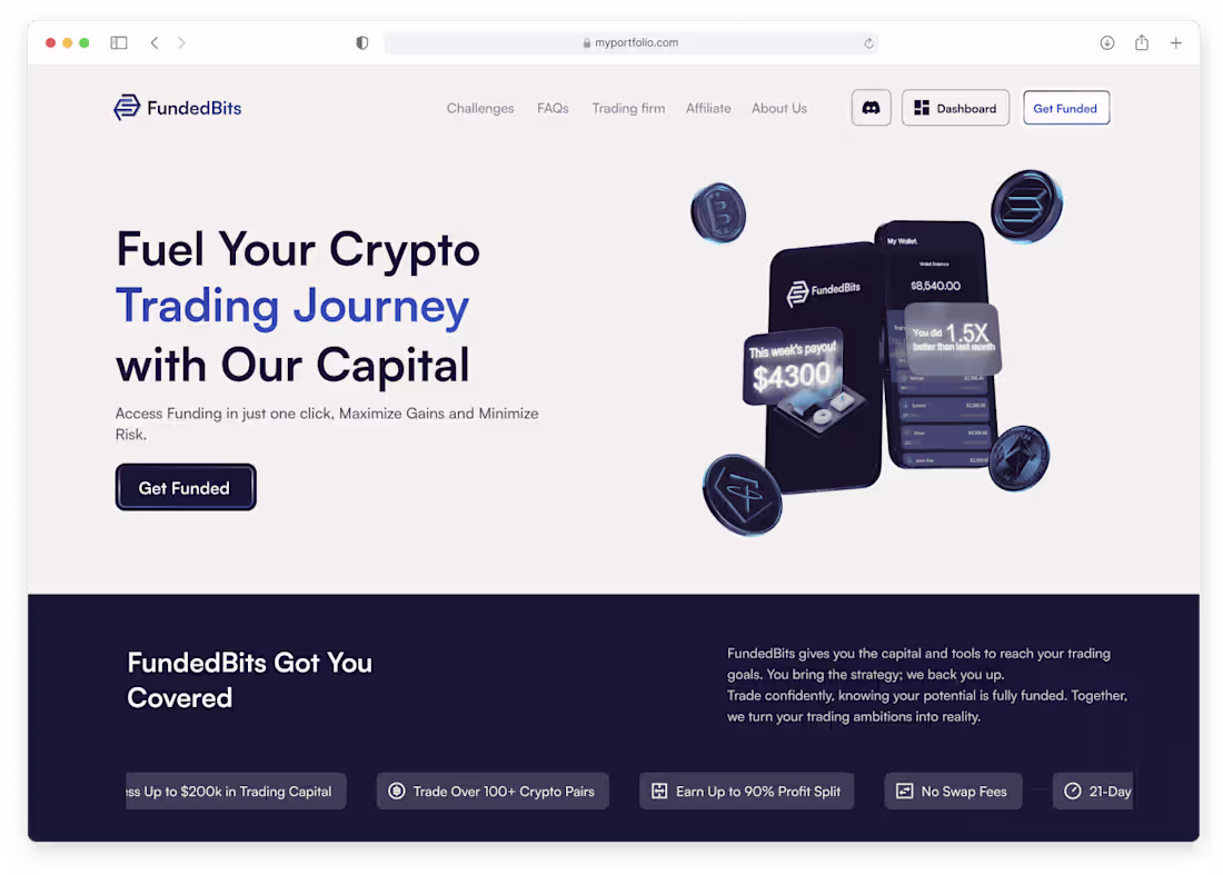 Cover image for Designing a Website for a Next-Gen Prop Trading Firm 💻🚀