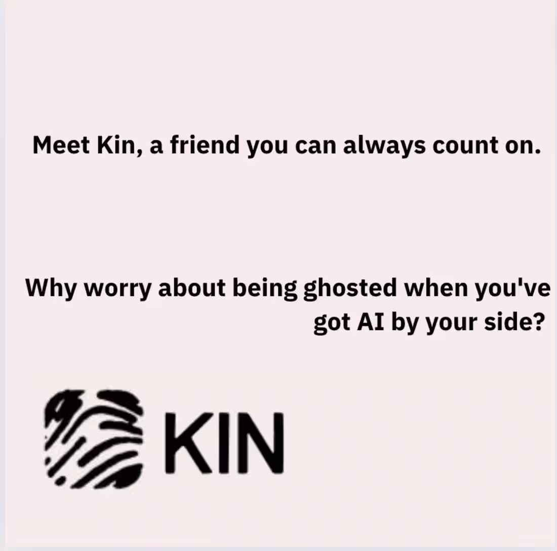 Cover image for Copy for the AI app KIN