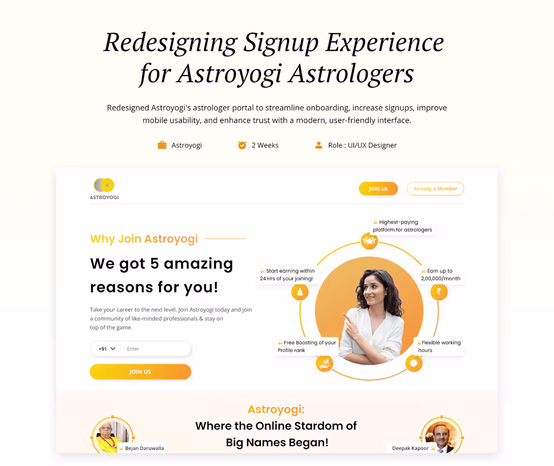 Cover image for Astrologer Website Redesign