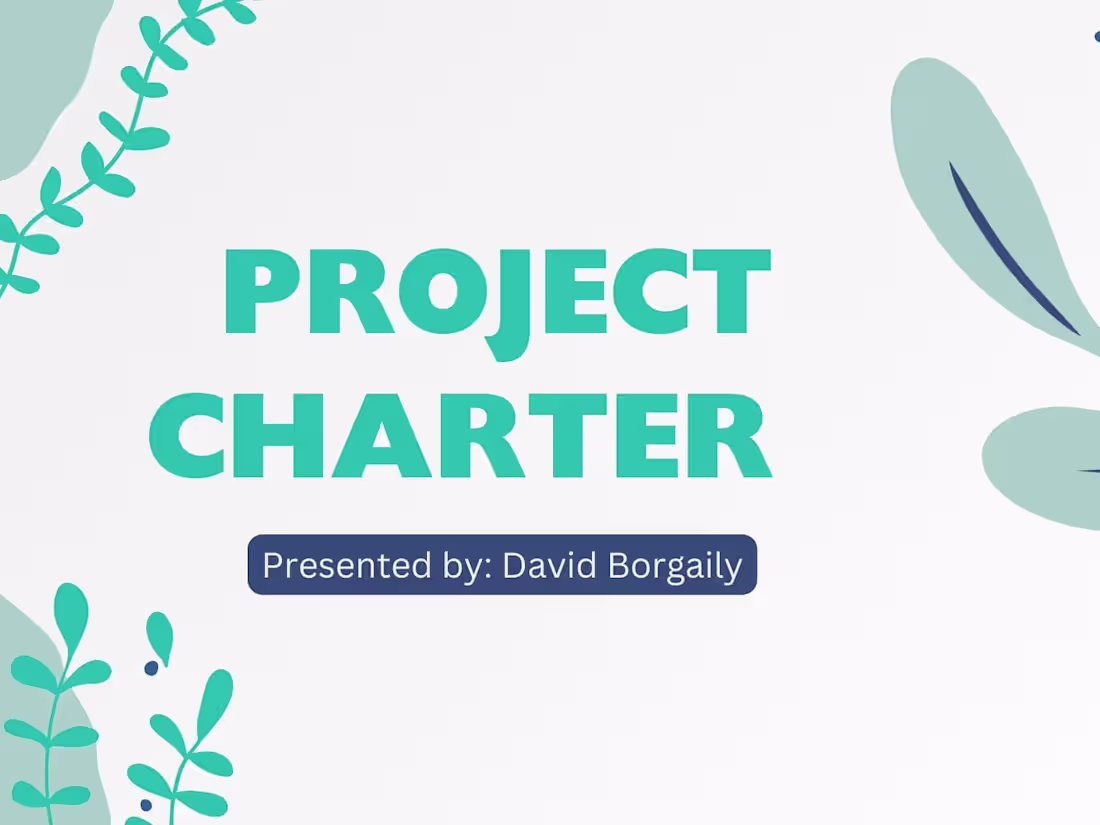 Cover image for Project Charter Plant Pals 