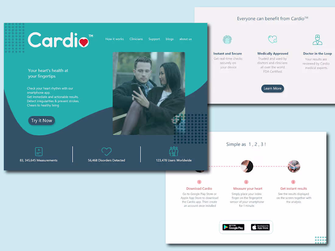 Cover image for Cardio Landing Page