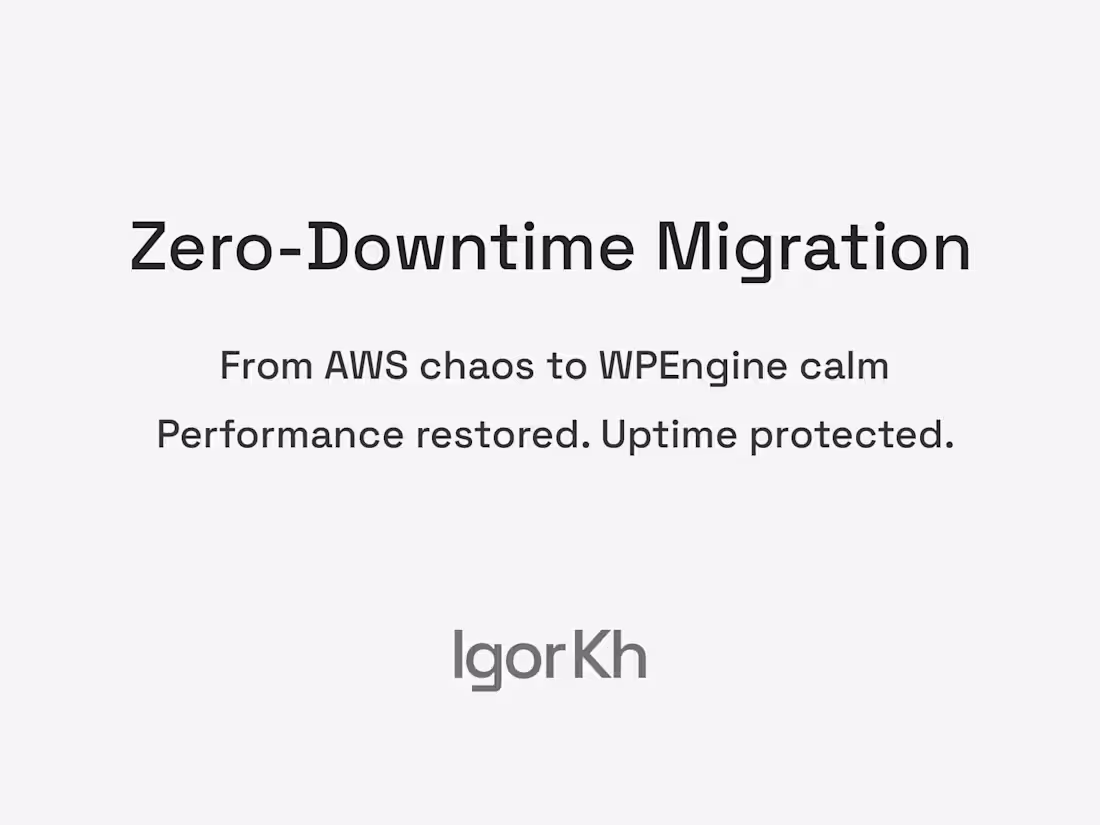 Cover image for From AWS to WPEngine: A Clean Migration Blueprint